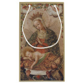 Die Jungfrau, die Christkind bewundert Kleine Geschenktüte (Rückseite)