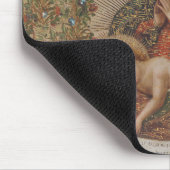 Die Jungfrau, die Christkind bewundert Mousepad (Ecke)