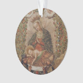 Die Jungfrau, die Christkind bewundert Ornament (Vorderseite)