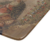 Die Jungfrau, die Christkind bewundert Schneidebrett (Ecke)