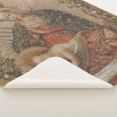 Die Jungfrau, die Christkind bewundert Sherpadecke (3/4)