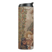 Die Jungfrau, die Christkind bewundert Thermosbecher (Nach links gedreht)