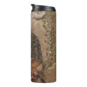 Die Jungfrau, die Christkind bewundert Thermosbecher (Nach rechts gedreht)