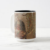 Die Jungfrau, die Christkind bewundert Zweifarbige Tasse (Vorderseite Links)