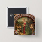 Die Jungfrau, die das Christus-Kind verehrt Button (Vorne & Hinten)