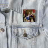 Die Jungfrau, die das Rosenbeet anbietet Button (Beispiel)