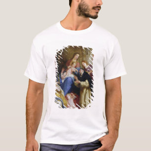Die Jungfrau, die das Rosenbeet anbietet T-Shirt