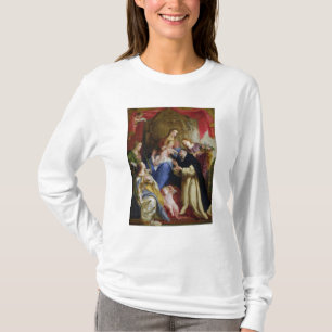 Die Jungfrau, die das Rosenbeet anbietet T-Shirt
