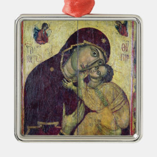 Die Jungfrau Eleousa, von Nessebar Ornament Aus Metall