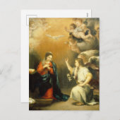 Die Jungfrau Feiertagspostkarte (Vorne/Hinten)