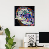 Die Jungfrau, Gustav Klimt Poster (Heimbüro)