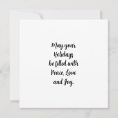 Die Jungfrau Holiday Card Karte (Rückseite)