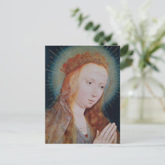 Die Jungfrau im Gebet Postkarte (Stehend Vorderseite)