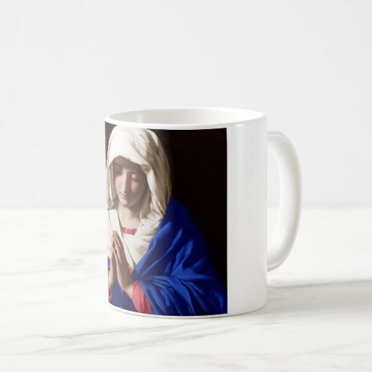 Die Jungfrau im Gebet, Sassoferrato Kaffeetasse (VorderseiteRechts)