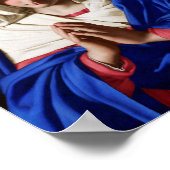 Die Jungfrau im Gebet, Sassoferrato Poster (Ecke)