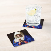 Die Jungfrau im Gebet, Sassoferrato Rechteckiger Pappuntersetzer (Vor Ort)