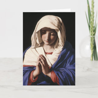 "Die Jungfrau im Gebet" von Sassoferrato (1640) Karte