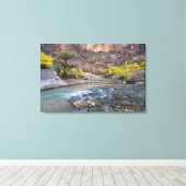 Die Jungfrau im Herbst im Zion-Nationalpark Leinwanddruck (Insitu (Holzboden))