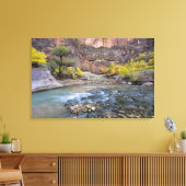 Die Jungfrau im Herbst im Zion-Nationalpark Leinwanddruck (Insitu (Wohnzimmer))
