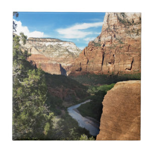 Die Jungfrau im Zion Canyon Fliese