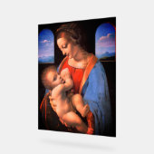 Die Jungfrau, in der Mary das Christkind stillen-3 Acrylschild (Winkel)