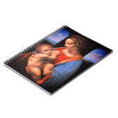 Die Jungfrau, in der Mary das Christkind stillen-3 Notizblock (Linke Seite)