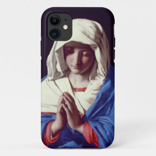 Die Jungfrau in Gebet, 1640-50 (Öl auf Leinwand) iPhone 11 Hülle