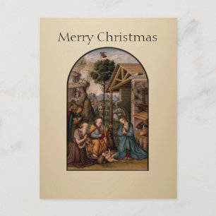 Die Jungfrau Maria und das Baby Jesus Weihnachtsgr Postkarte