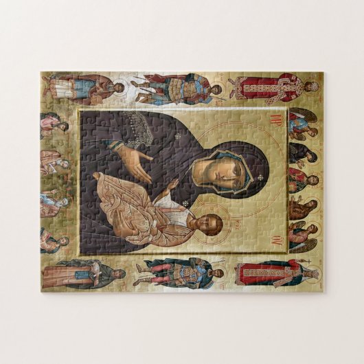 Die Jungfrau Maria und Heilige orthodoxe Christlic Puzzle (Horizontal)