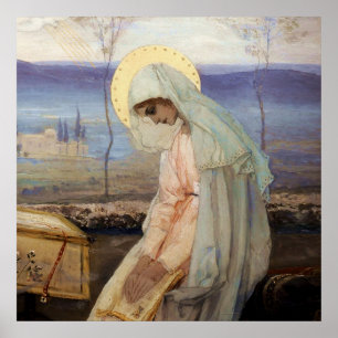 „Die Jungfrau Maria“ von Mikhail Nesterov Poster