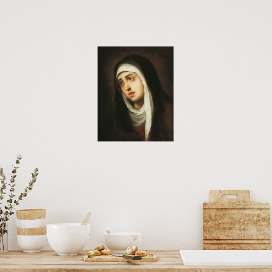 Die Jungfrau Mary Dolorosa, die Mutter der Trauern Poster (Küche)