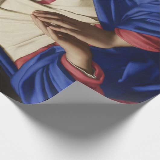 Die Jungfrau Mary im Gebet Geschenkpapier (Ecke)