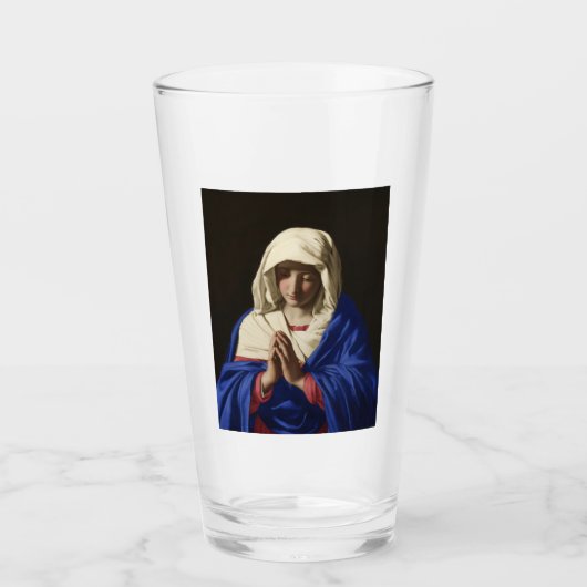Die Jungfrau Mary im Gebet Glas (Vorderseite)