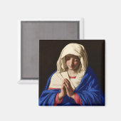Die Jungfrau Mary im Gebet Magnet (Vorderseite/Rückseite)