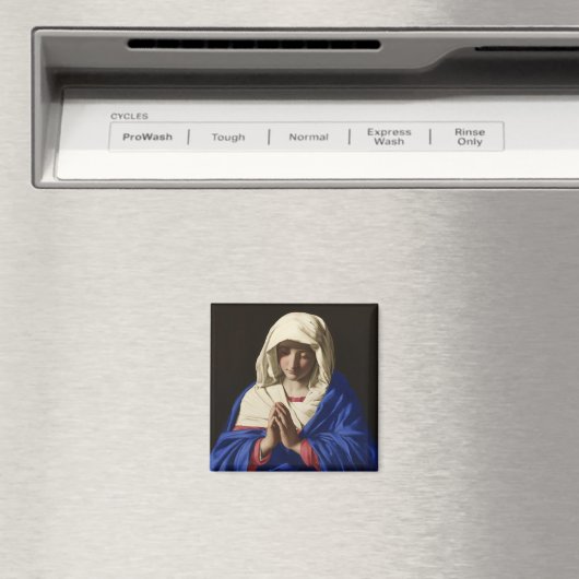 Die Jungfrau Mary im Gebet Magnet (In Situ (Geschirrspüler))