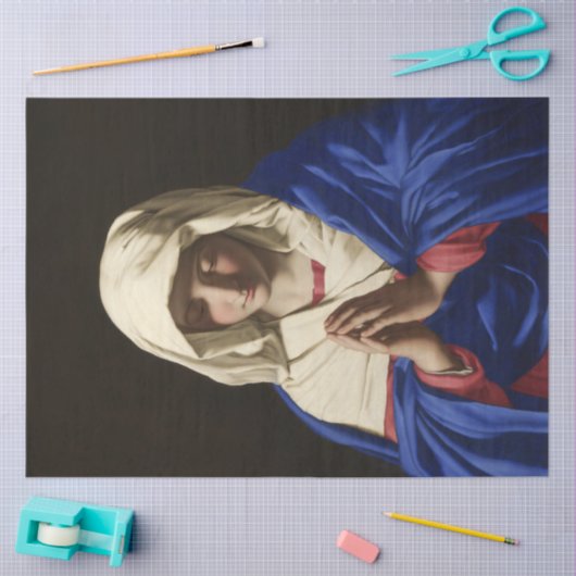 Die Jungfrau Mary im Gebet Seidenpapier (Basteln)