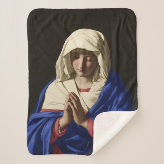 Die Jungfrau Mary im Gebet Sherpadecke (Vorderseite)