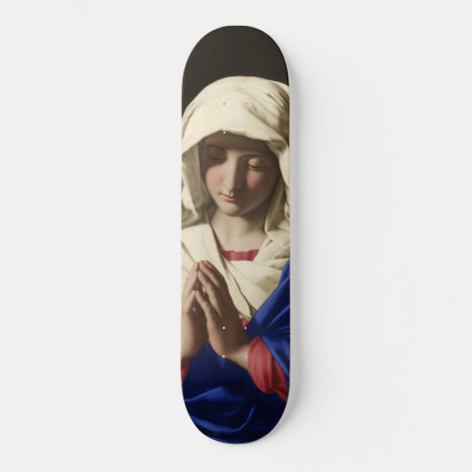 Die Jungfrau Mary im Gebet Skateboard (Vorderseite)