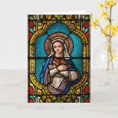 Die Jungfrau Mary Karte (Gelbe Blume)