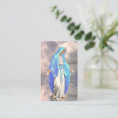 Die Jungfrau Mary Memorare Prayer Card Visitenkarte (Stehend Vorderseite)