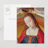 Die Jungfrau Mary mit ihrer Krone Postkarte (Vorne/Hinten)