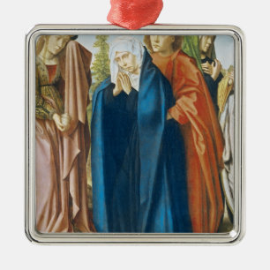Die Jungfrau Mary mit Johannes der Evangelist Ornament Aus Metall
