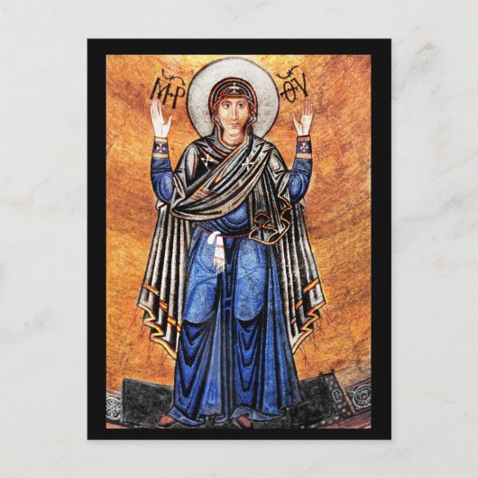 Die Jungfrau Mary Oran Postkarte (Vorderseite)