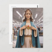 Die Jungfrau Mary Postkarte (Vorne/Hinten)
