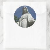Die Jungfrau Mary Runder Aufkleber (Tasche)