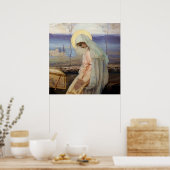 "Die Jungfrau Mary" von Michail Nesterov Poster (Küche)