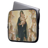 Die Jungfrau mit Angels, 1900 Laptopschutzhülle (Vorderseite Links)
