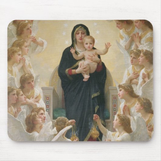 Die Jungfrau mit Angels, 1900 Mousepad (Vorne)