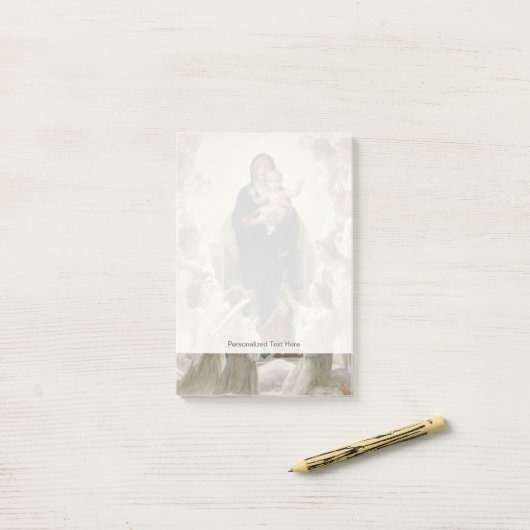 Die Jungfrau mit Angels, 1900 Post-it Klebezettel (Auf Schreibtisch)