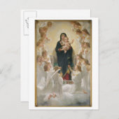 Die Jungfrau mit Angels, 1900 Postkarte (Vorne/Hinten)